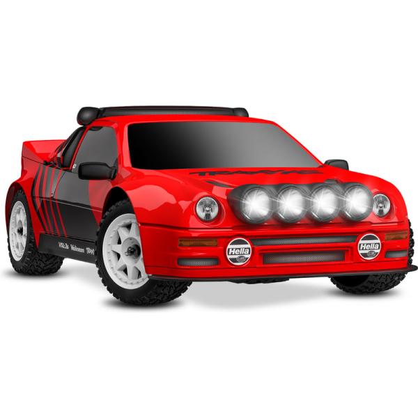 Traxxas Mini Rally Ford RS200 1:12 4WD VXL RTR červený