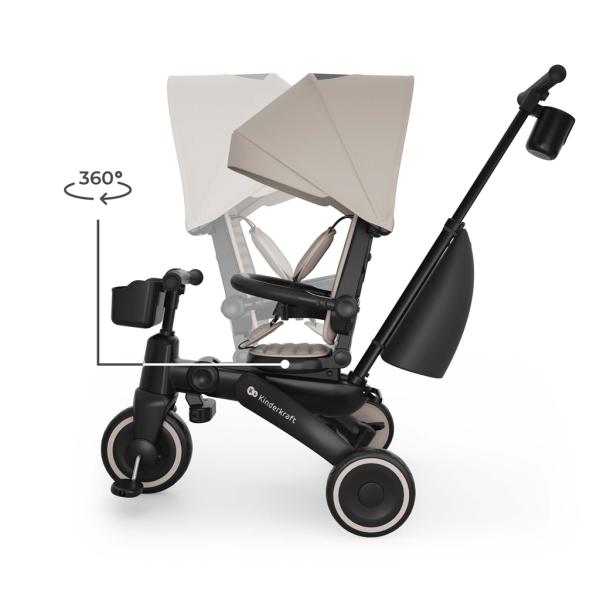 KINDERKRAFT Tříkolka Jazz 3 Beige, 9m+ (obrázek 6)
