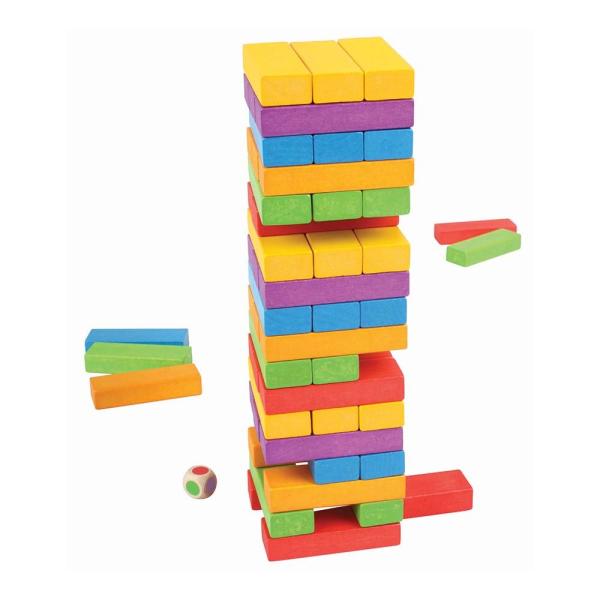 Bigjigs Toys Barevná Jenga (obrázek 3)