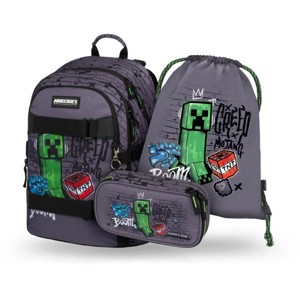 BAAGL SADA 3 Skate Minecraft TNT: Batoh, Etue, Sáček
