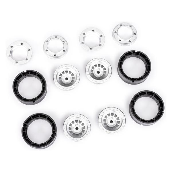 Traxxas disk 1.0” hliníkový strieborný (4)