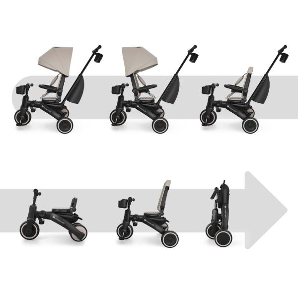 KINDERKRAFT Tříkolka Jazz 3 Beige, 9m+ (obrázek 5)