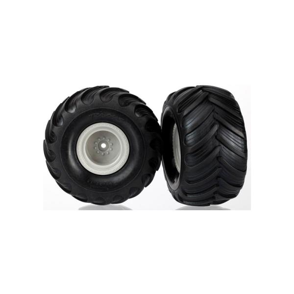 Traxxas koleso 1.5/2.2", disk sivý, pneu Terra Groove (pár)