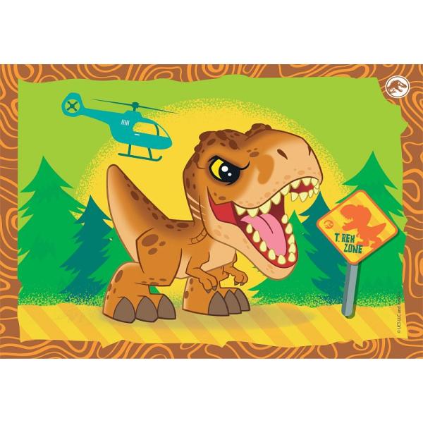Puzzle 4v1 Jurský svět (obrázek 4)