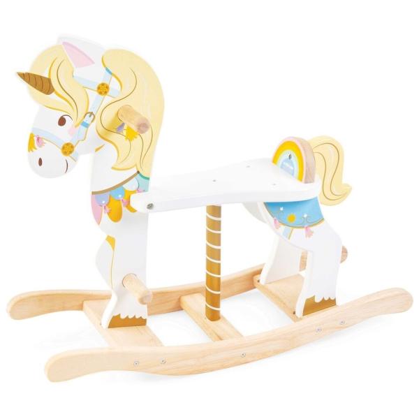 Le Toy Van Petilou Dřevěný houpací jednorožec