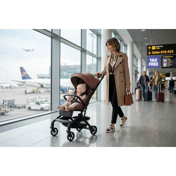 Sportovní kočárek Jet + kufřík Pack&Ride Zdarma, Ivory Beige (obrázek 8)
