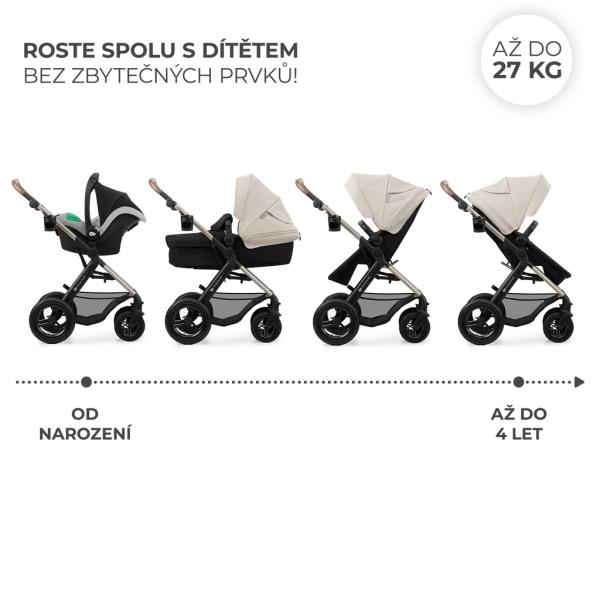 KINDERKRAFT Kočík kombinovaný Moov 2 Air 3v1 Moonlight Grey (obrázek 5)