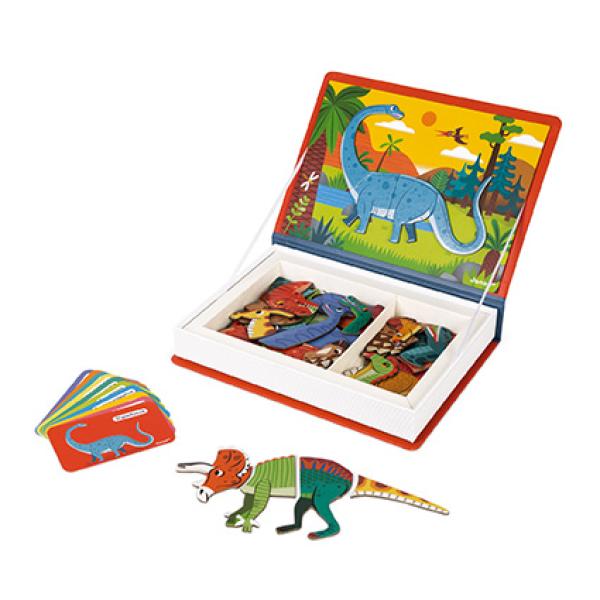 Janod Magnetibook Dinosauři Magnetická kniha pro děti (obrázek 6)