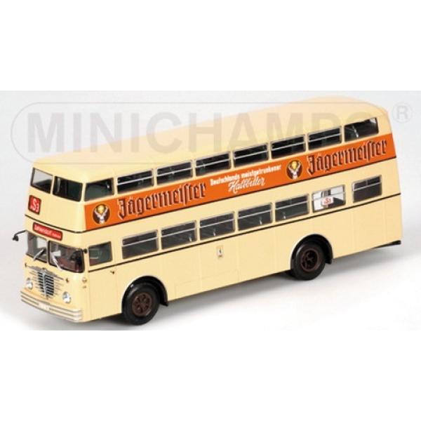 1:43 BUESSIG D2U BUS DOPPELDECKER JAEGERMEISTER 1955
