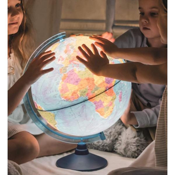 Alaysky 's 32 cm RELIEF Cable - Free Globe Physical / Political with Led EN (obrázek 5)