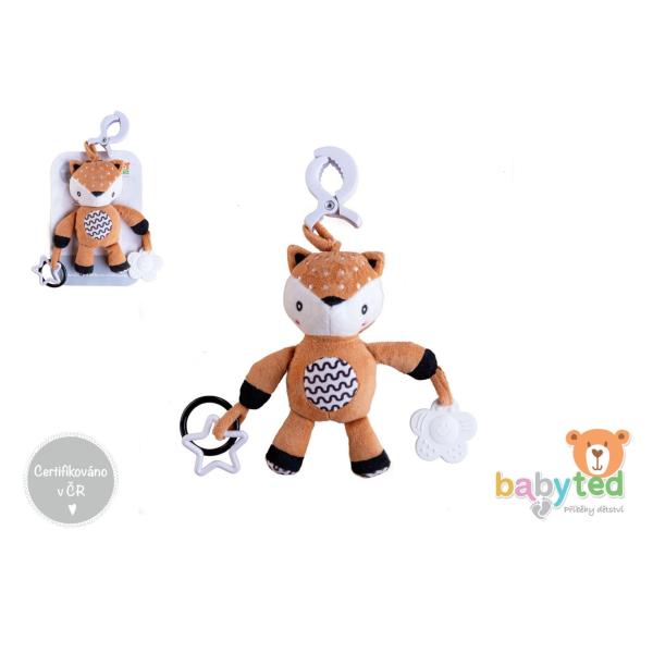 Srnka babyted chrastítko plyš 30cm závěs na postýlku/kočárek