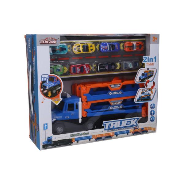 Auto tahač s vystřelovací dráhou na auta 140 cm