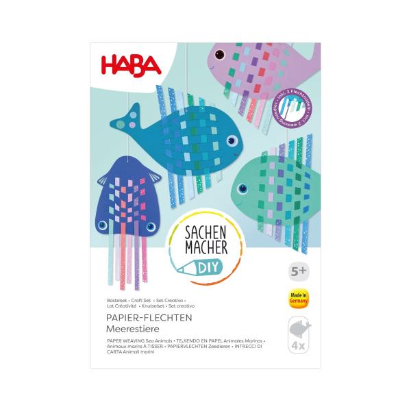 Haba Kreatívna sada Prepletanie papiera Morské zvieratká