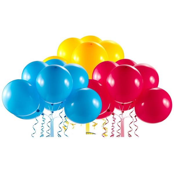 Zuru - Party balónky (červená, modrá, žlutá)