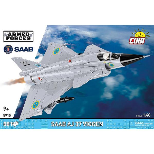 Cobi 5915 Ozbrojené síly SAAB AJ37 VIGGEN, 1:48, 881 k (obrázek 6)
