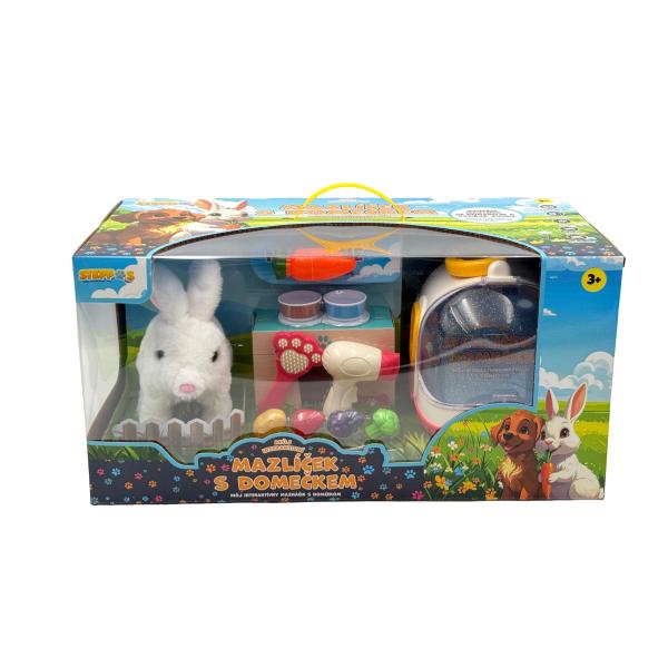 Steppos Můj interaktivní mazlíček s domečkem – Králíček