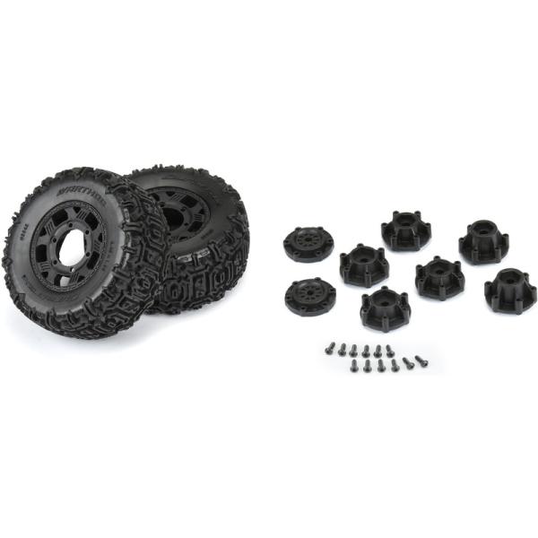 Duratrax kolo 2.2"/3.0" Warthog H12/14mm černé (2) (obrázek 3)