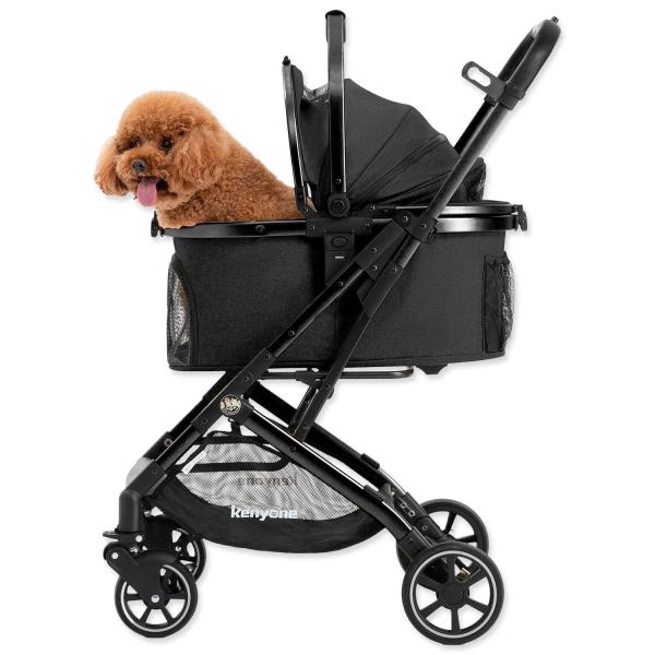 Kočárek Kenyone 56x73x103cm černý, černá konstrukce