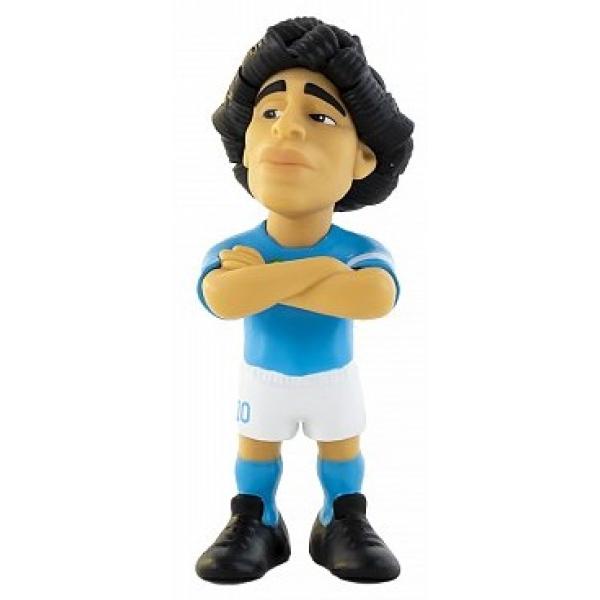 Minix - Diego Armando Maradona Numero 10 Maglia Azzurra Figura Statuetta Originale Serie Football Stars 10N - Altezza 11Cm-image
