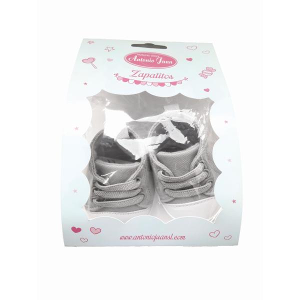 Antonio Juan 92004-12 Botičky pro panenku – tenisky šedé