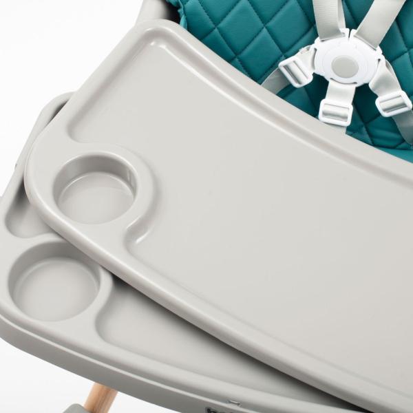 Jídelní židle Baby Mix Freja dřevěná prachově zelená (obrázek 4)