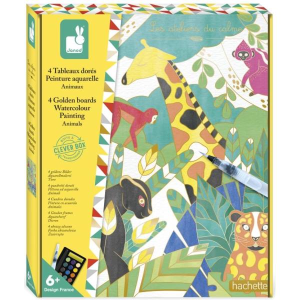 Janod Atelier Sada Maxi Malování vodovými barvami Zvířátka od 6 let