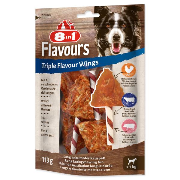 Pochoutka 8in1 Triple Flavour křidélko žvýkací 6ks (obrázek 5)