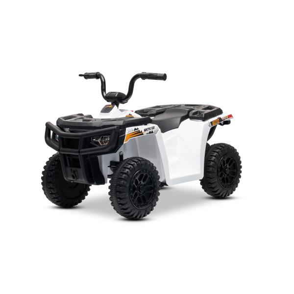 Licencovaná elektrická čtyřkolka Arctic Cat 12V se zadním pohonem, bílá, LED světla, Lít (obrázek 4)