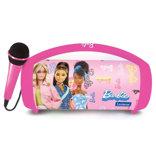 Reproduktor s mikrofónom Boombox Barbie