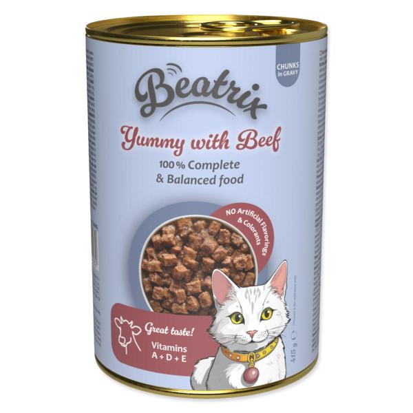 Konzerva Beatrix Adult s hovězím masem 415g