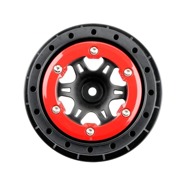Disco Pro-Line 2.2/3.0" Split Six posteriore H12 rosso-nero (2)