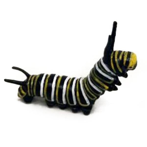 Figurka Housenka Monarch stěhovavý 6,5 cm