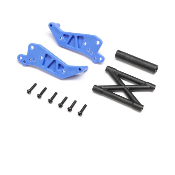 Set di ruote Losi blu: Mini LMT