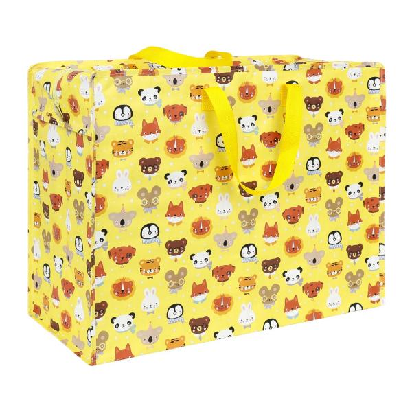 A Little Lovely Company - XL úložná taška - zvířecí kamarádi