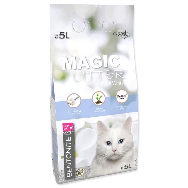 Podstielka Magic Litter Bentonite Ultra White 5l
