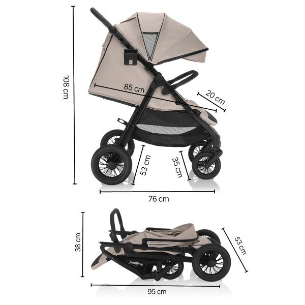 Sportovní kočárek Moya, Shade Grey