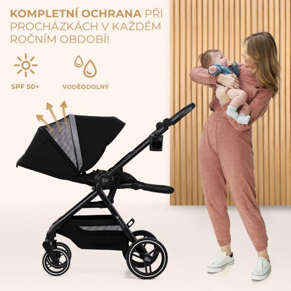 KINDERKRAFT SELECT Kočárek sportovní Yoxi Pure Black (obrázek 6)