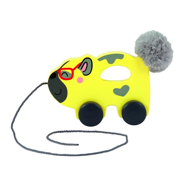 Trefl Dřevěná hračka pejsek na provázku