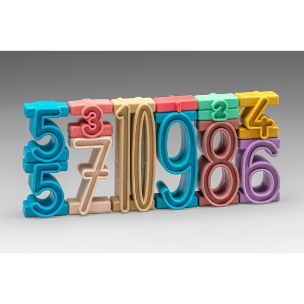 Wissner Dřevěná sada stohovacích čísel 11 ks