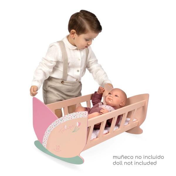 DeCuevas 55174 Dřevěná kolébka pro panenky Tulipe 2025 (obrázek 5)