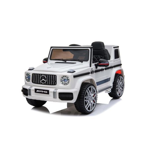 Macchina Elettrica Bambini Mercedes Classe G 2025, Bianco, Originale Con Licenza, Batteria Al Litio, Auta Elettrica Per Bambini 3-5 Anni Con Telecomando 2.4 Ghz, Mp3/Usb/Bluetooth-image