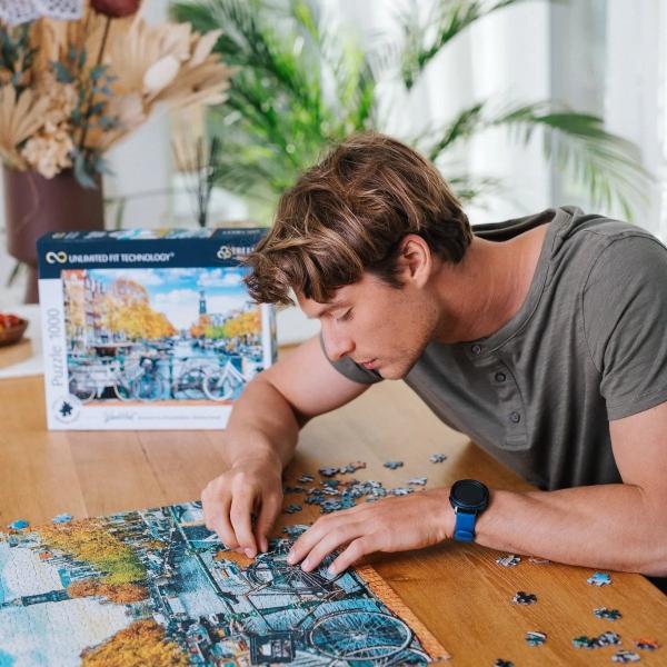 Trefl Prime puzzle 1000 UFT - Toulky: Podzim v Amsterdamu, Nizozemsko (obrázek 5)