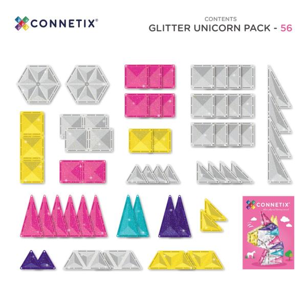 CONNETIX® Glitter Unicorn Pack magnetická stavebnice 56 ks (obrázek 6)
