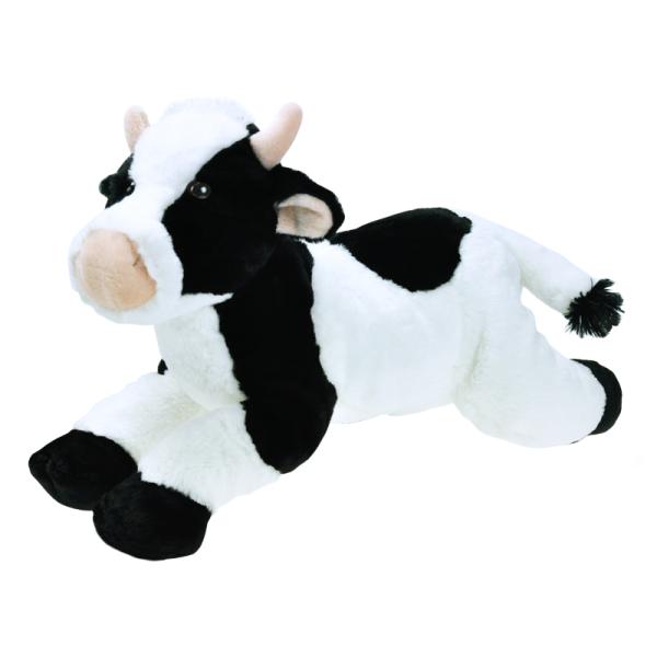 Mucca peluche sdraiata 40 cm