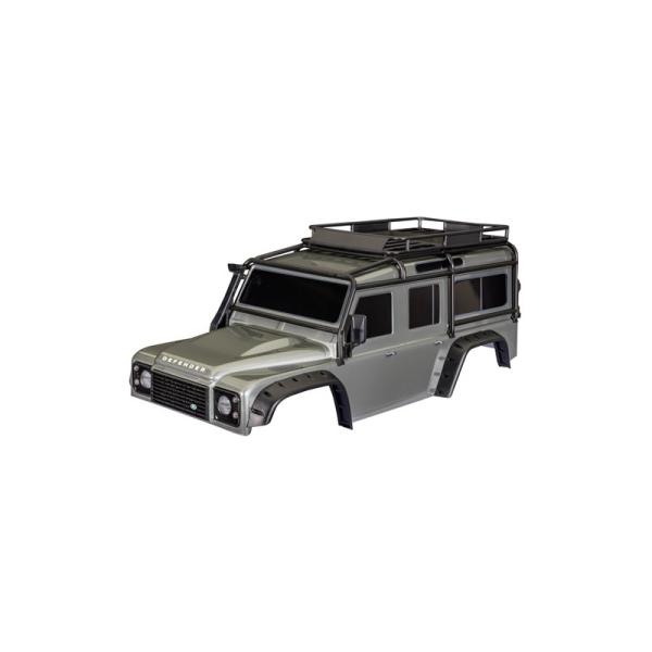 Traxxas karosérie TRX-4 Land Rover Defender stříbrná (bezsponková)