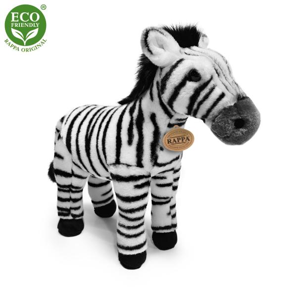 Plyšová zebra stojící 30 cm ECO-FRIENDLY (obrázek 3)