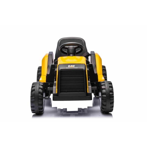 Licencovaný elektrický Bagr Caterpillar, Jednomístný, žlutý, USB vstupem na MP3 Přehrávač