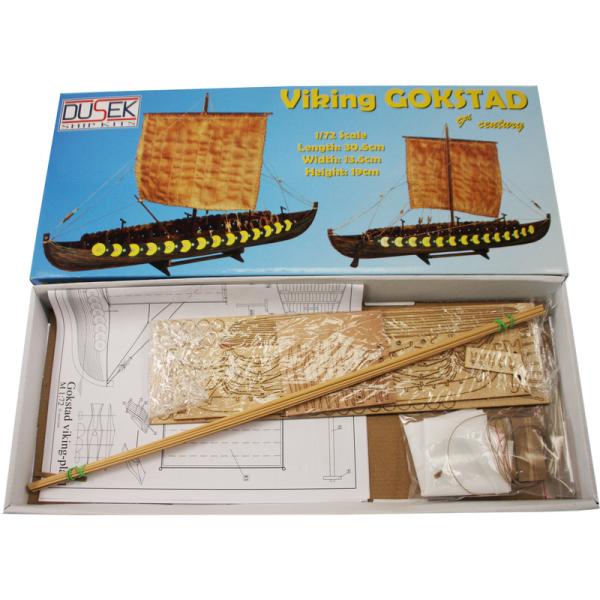 Dušek Vikingská loď Gokstad 1:72 kit (obrázek 9)