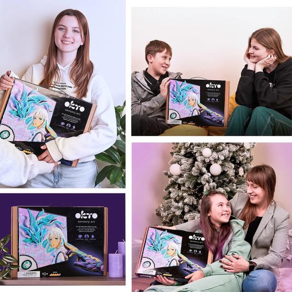 OKTO Manga motiv živlů "Vítr" výtvarný set 30x40 cm (obrázek 8)