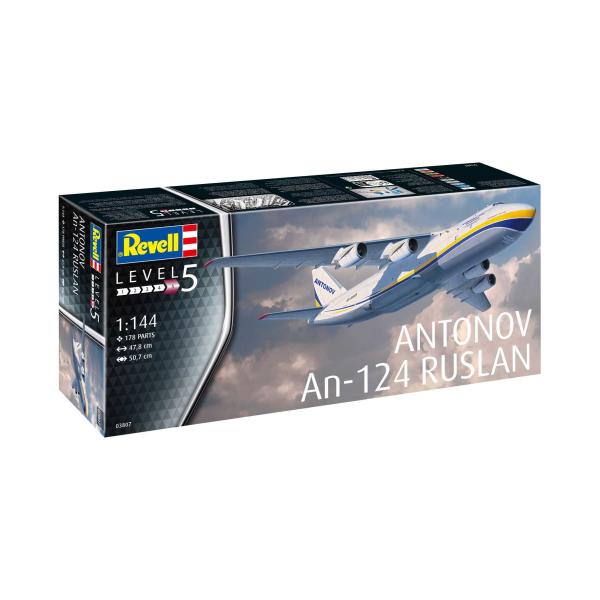 Plastic ModelKit letadlo 03807 - Antonov An-124 Ruslan (1:144)